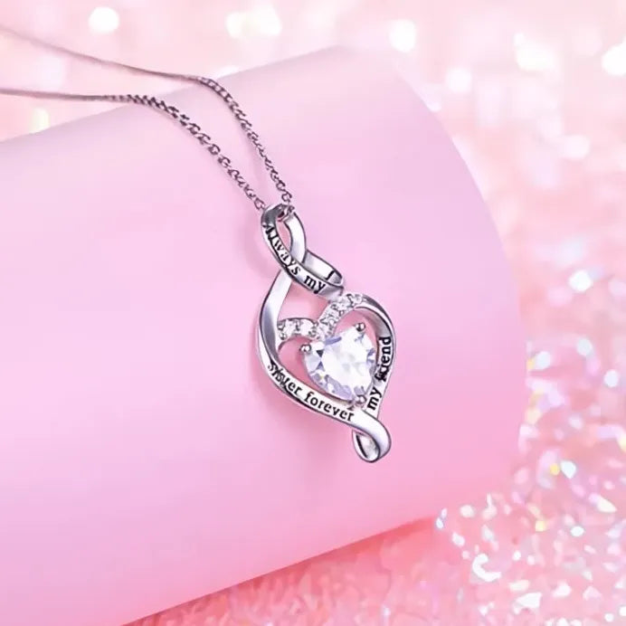 Women’s Heart Pendant Necklace Copper Alloy CZ Romantic Fashion Gift
