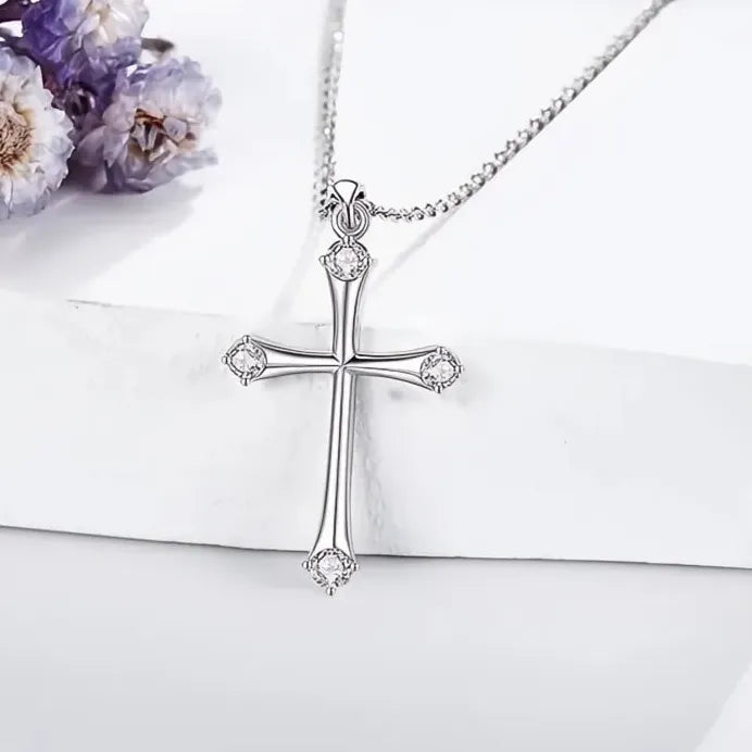 Minimalist Cross Pendant Necklace for Women Daily Devout Halloween Jewelry