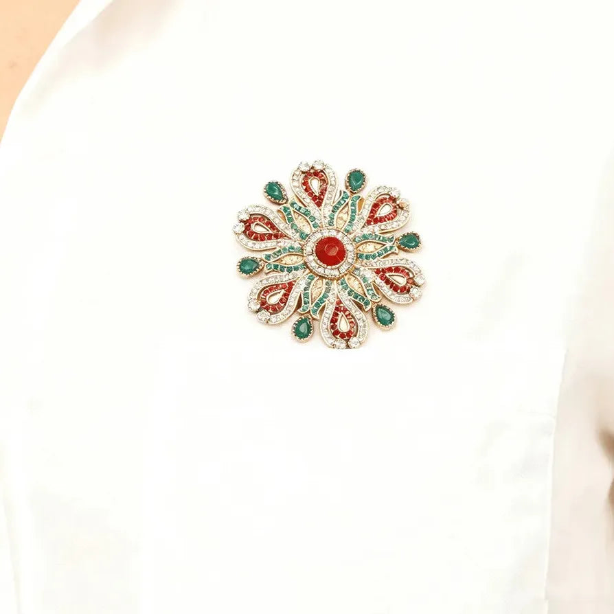 Floral Elegant Brooch for Men & Women Wedding Gift Accessory