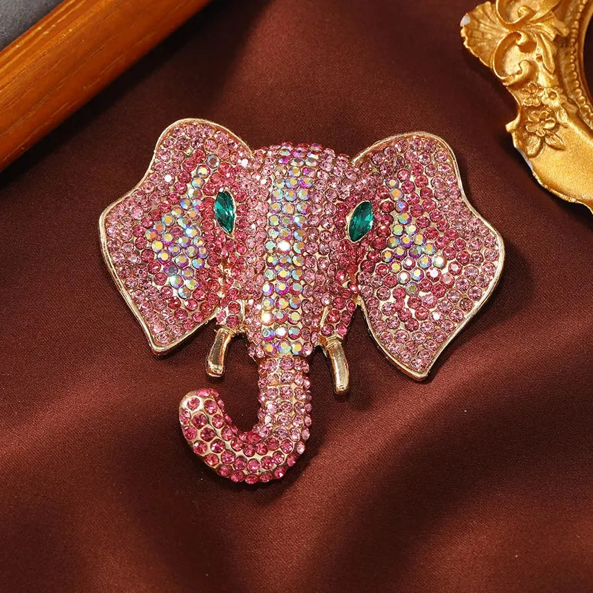 Classic Elephant Brooch Wedding Gift for Women and Men Stylish Accessory