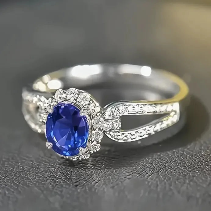 Elegant Brass Cubic Zirconia Wedding Band Ring for Women, Trendy Style