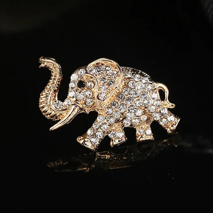 Classic Elephant Brooch Wedding Gift for Women and Men Stylish Accessory