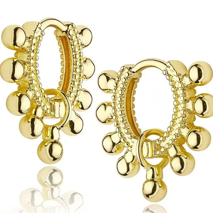 Modern Gold Color Metal Geometric Drop Earrings for Women Statement Jewelry