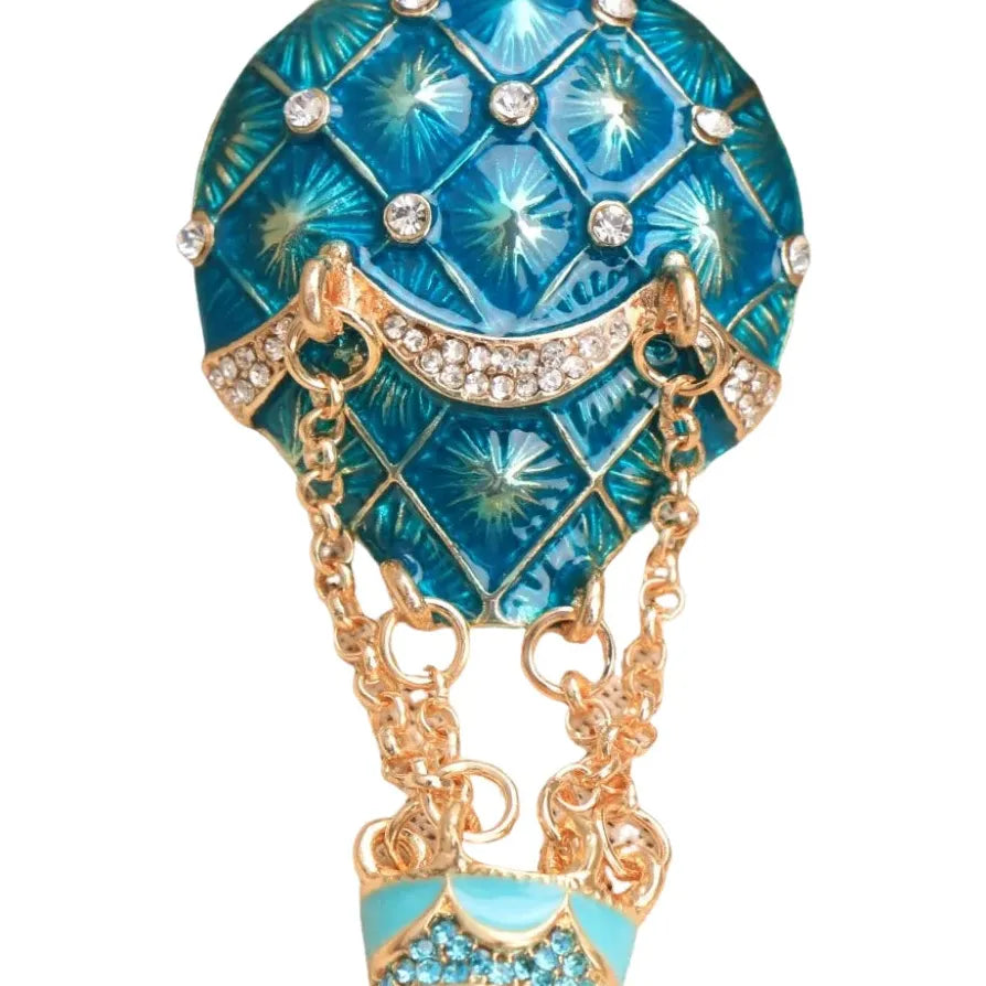 Luxury Hot Air Balloon Brooch Classic Gift for Men & Women