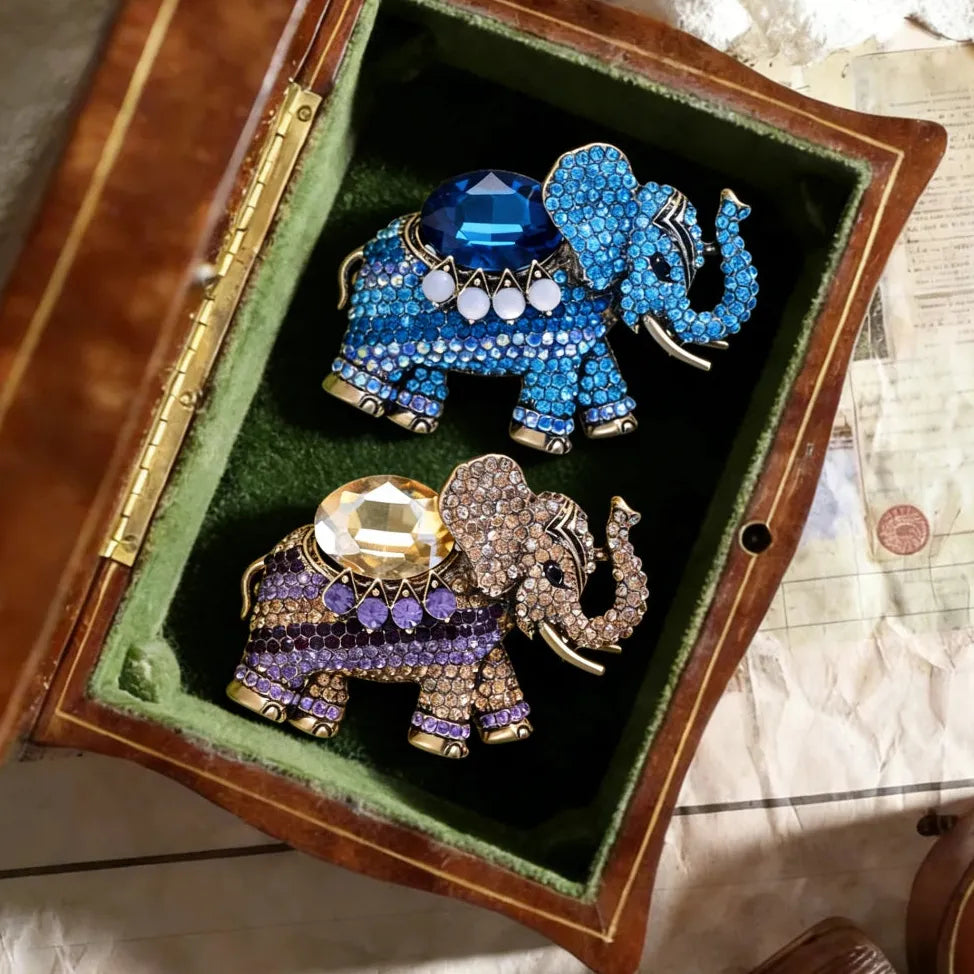 Classic Elephant Brooch Wedding Gift for Women and Men Stylish Accessory