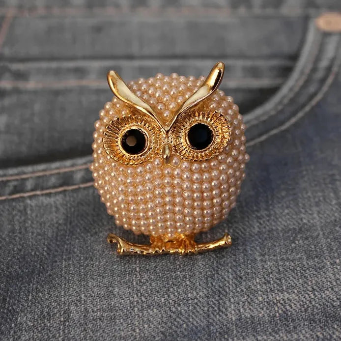 Classic Owl Brooch for Men Women Wedding Party Gift Accessory