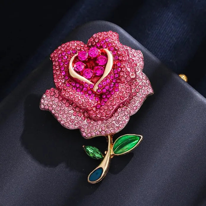 Classic Floral Brooch for Wedding Party Gift Men & Women