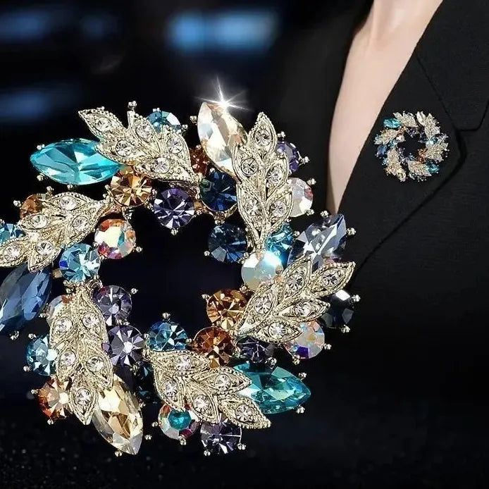 Classic Floral Brooch for Wedding Party Gift Men & Women