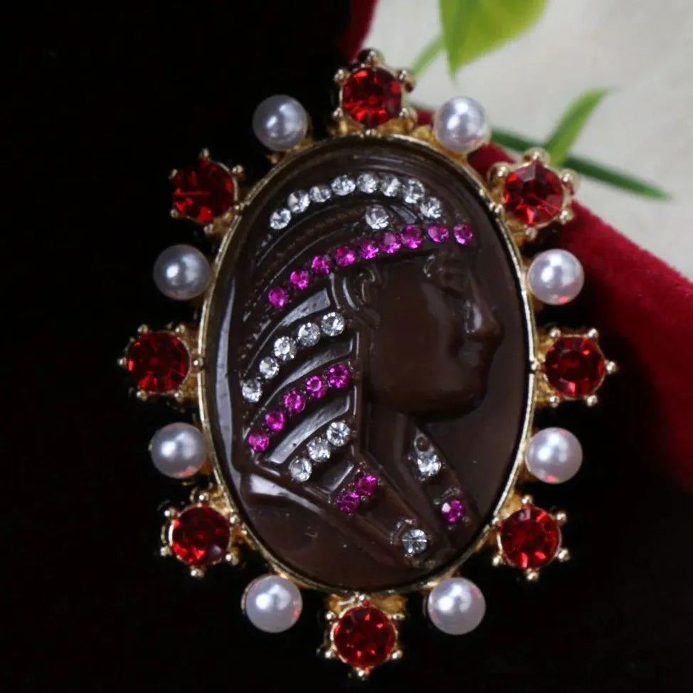 Luxury Indian Prince Flower Brooch Pin Classic Style Jewelry Gift