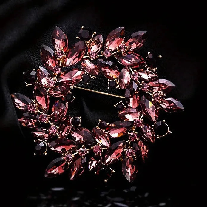 Classic Floral Brooch for Wedding Party Gift Men & Women