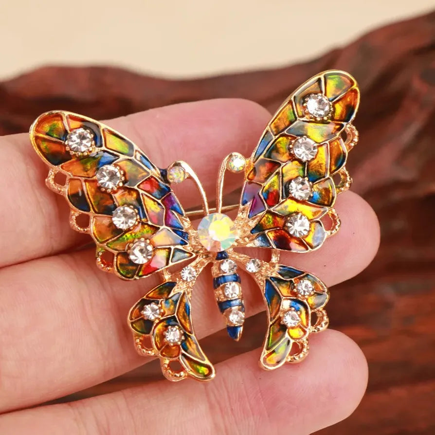 Elegant Luxury Butterfly Brooch Pin Jewelry Gift for Women