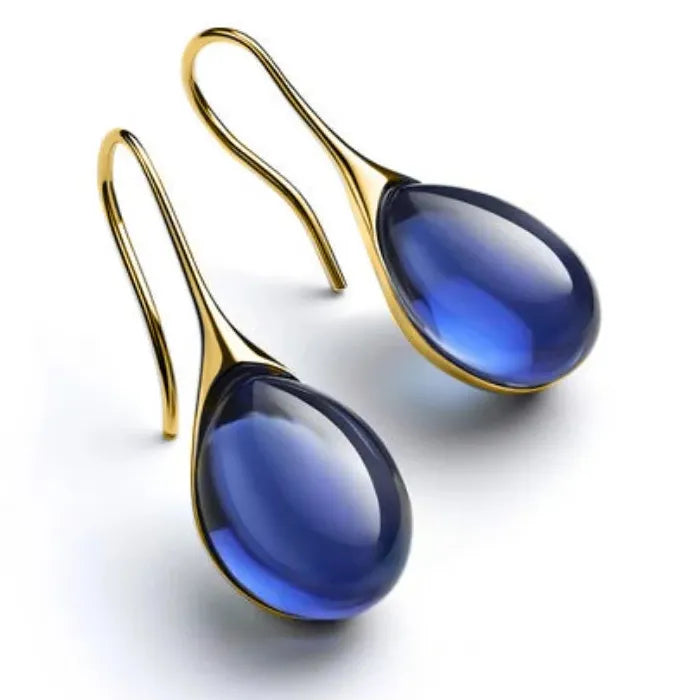 Delicate Gold Color Zinc Alloy Hook Dangle Earrings 8 Colors for Women Wedding