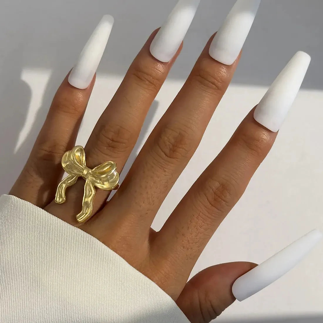 Adjustable Geometric Open Rings for Women Punk Hip Hop Fashion Jewelry