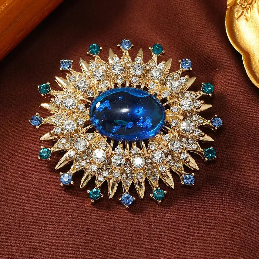Classic Floral Brooch for Wedding Party Gift Men & Women