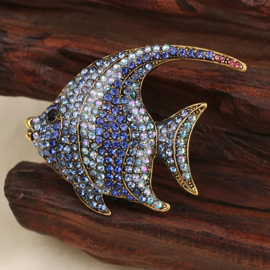 Luxury Tropical Fish Brooch for Men and Women Classic Gift Accessory