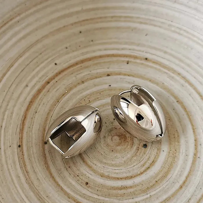 Women's Stainless Steel Geometric Drop Earrings Korean Y2K Luxury Jewelry