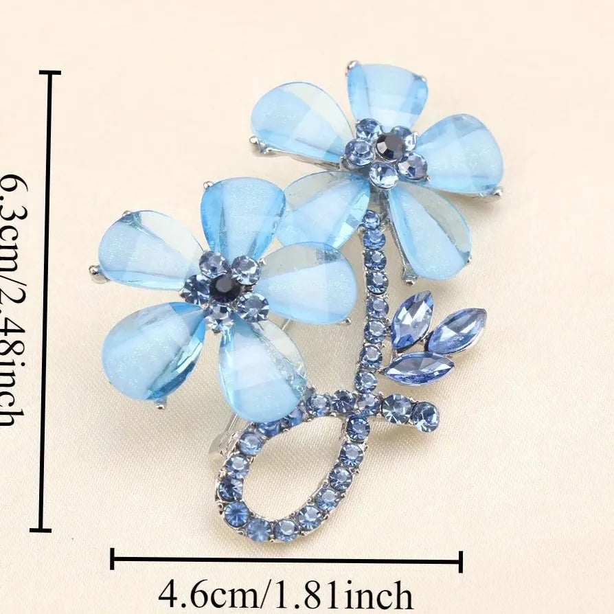 Floral Vintage Brooch Wedding Party Gift for Men Women
