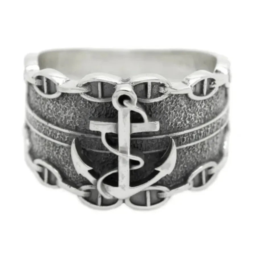 Men's Zinc Alloy Punk Hip Hop Ring European American Creative Personality Style