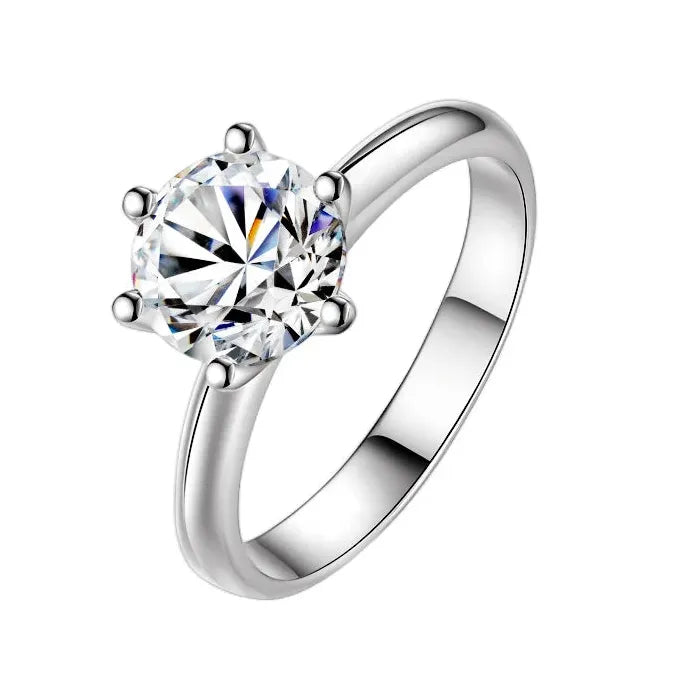 Women's Cubic Zirconia Ring Zinc Alloy Fashion Luxury Wedding Party Jewelry