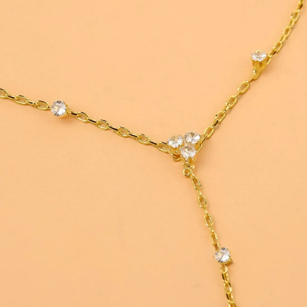 2025 Summer Rhinestone Flower Geometric Crystal Copper Bracelet for Women Jewelry