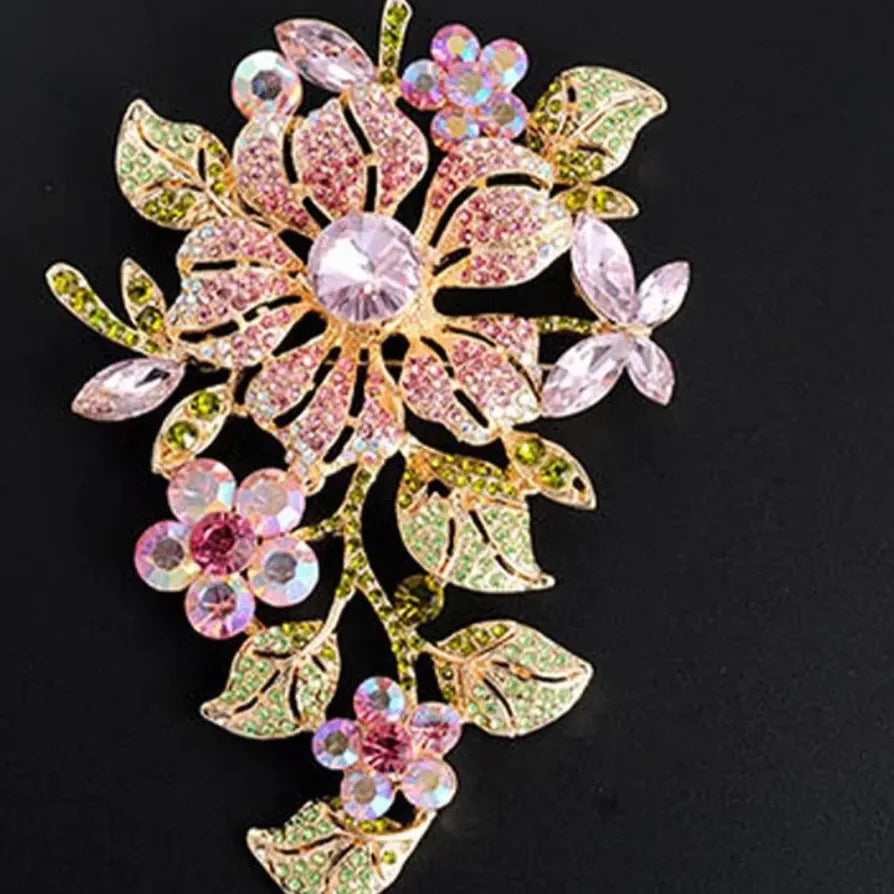 Classic Luxury Flower Brooch Pin for Men and Women Gift