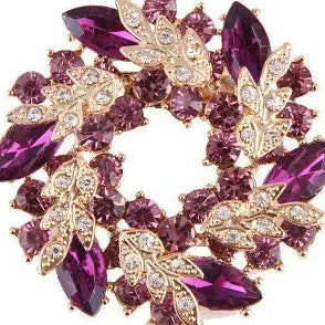 Classic Floral Brooch for Wedding Party Gift Men & Women
