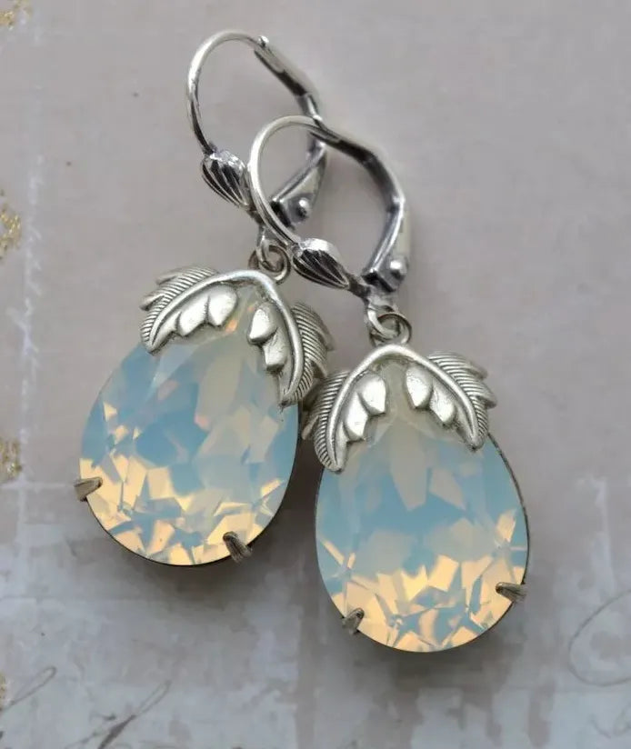 Geometric Double Color Round Resin Stone Dangle Earrings for Women Party Jewelry
