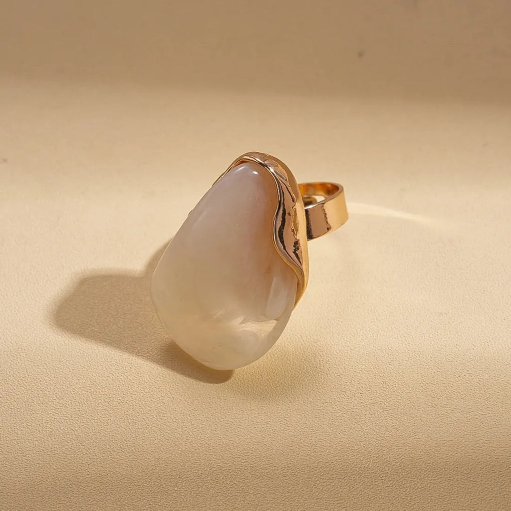 Bohemian Irregular Geometric Adjustable Mood Tracker Ring for Women Men