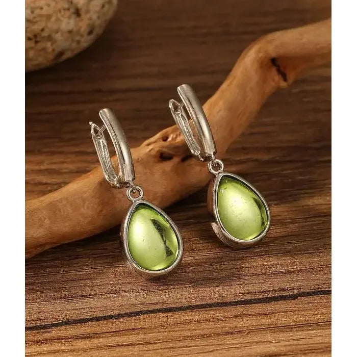 Minimalist Colorful Imitation Crystal Drop Earrings for Women Party Jewelry Gifts