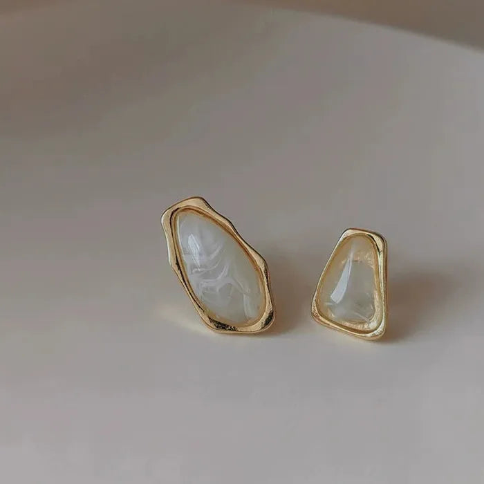 Asymmetric Water Drop Zinc Alloy Geometric Stud Earrings for Women Gift