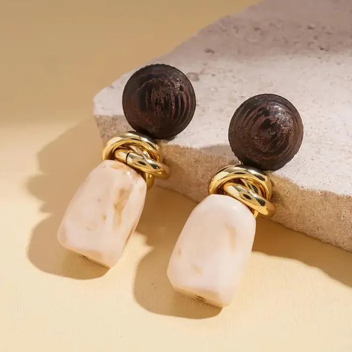 Retro Geometric Drop Earrings for Women Lightweight Wedding Jewelry Gifts