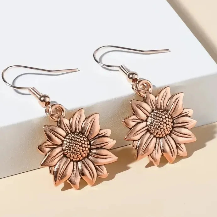 Trendy Geometric Zinc Alloy Drop Earrings Metal Dangle for Women Girls