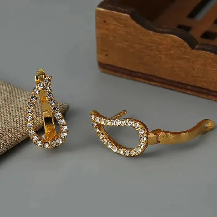 Teardrop Cubic Zirconia Earrings for Women Elegant Fashion Jewelry Accessories