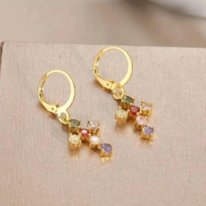 1 Pair Bohemian Style Copper Drop Earrings for Women’s Daily Wear