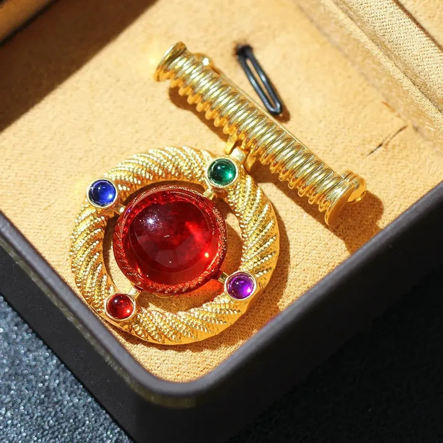 Classic Chinese Style Medallion Brooch Gift for Men & Women