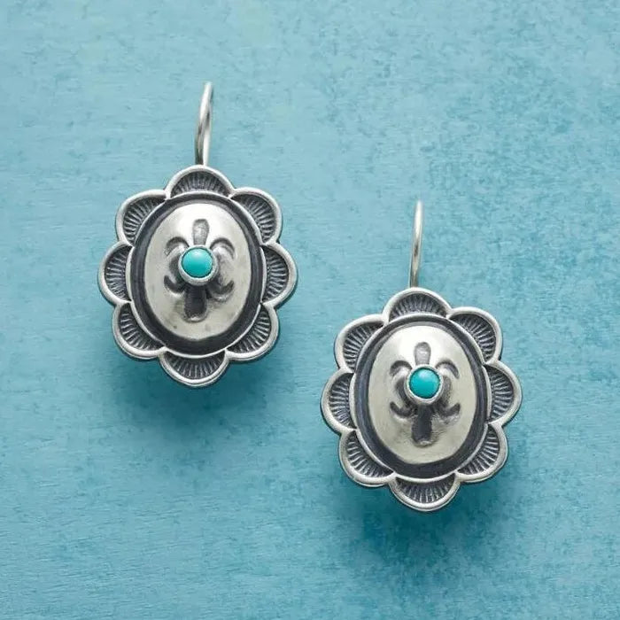 Indian Tribe Vintage Ethnic Metal Drop Dangle Earrings for Women Jewelry