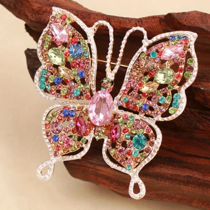 Classic Butterfly Brooch Insect Wedding Gift for Men and Women
