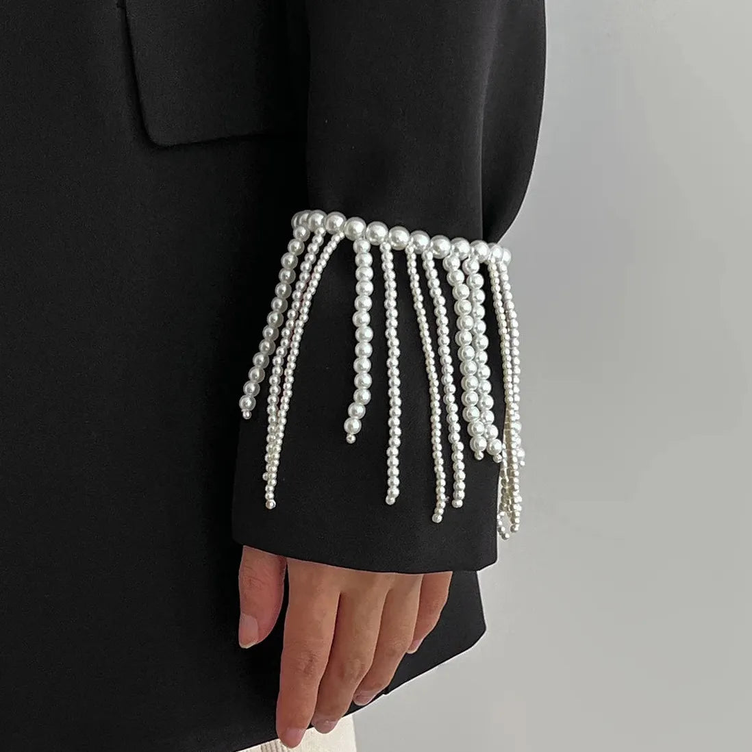 Retro Imitation Pearl Bead Tassel Bracelet Women Luxury Wedding Jewelry Gift