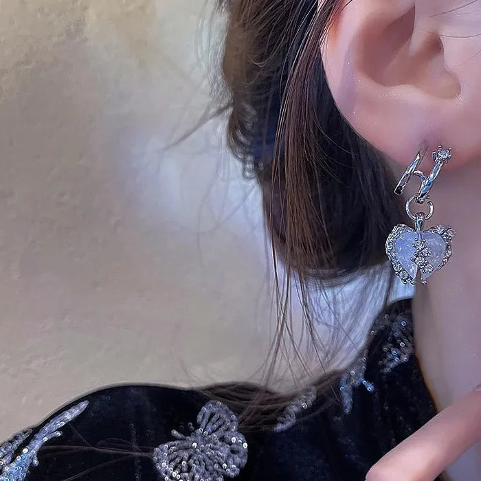 Korean Fashion Geometric Drop Earrings Women Zinc Alloy Jewelry