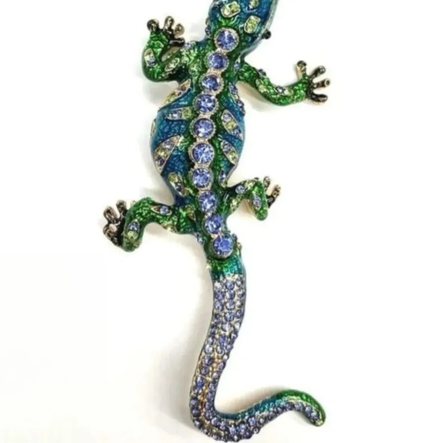 Classic Luxury Lizard Brooch Pin for Men & Women Gift Accessory