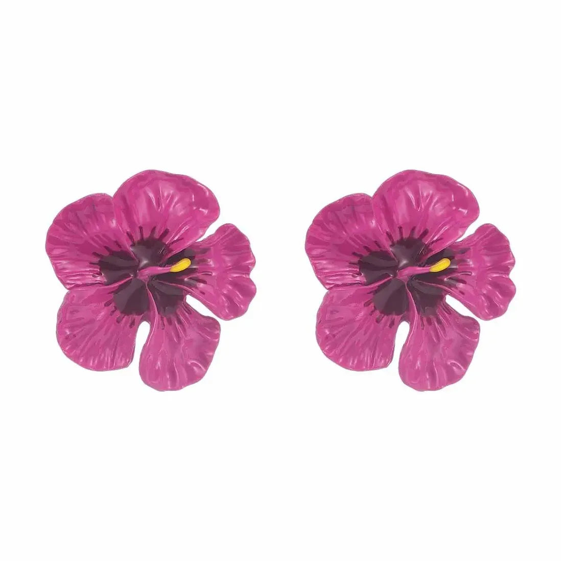 Vintage Plant Drop Earrings for Women Large Holiday Jewelry Natural Style