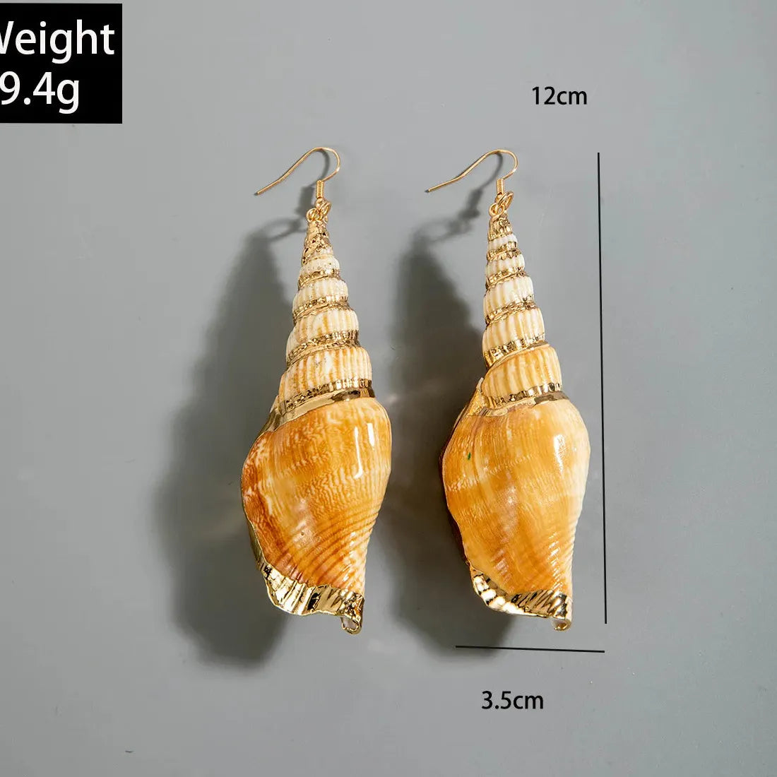 Bohemian Conch Shell Drop Earrings Zinc Alloy Summer Gift for Girls