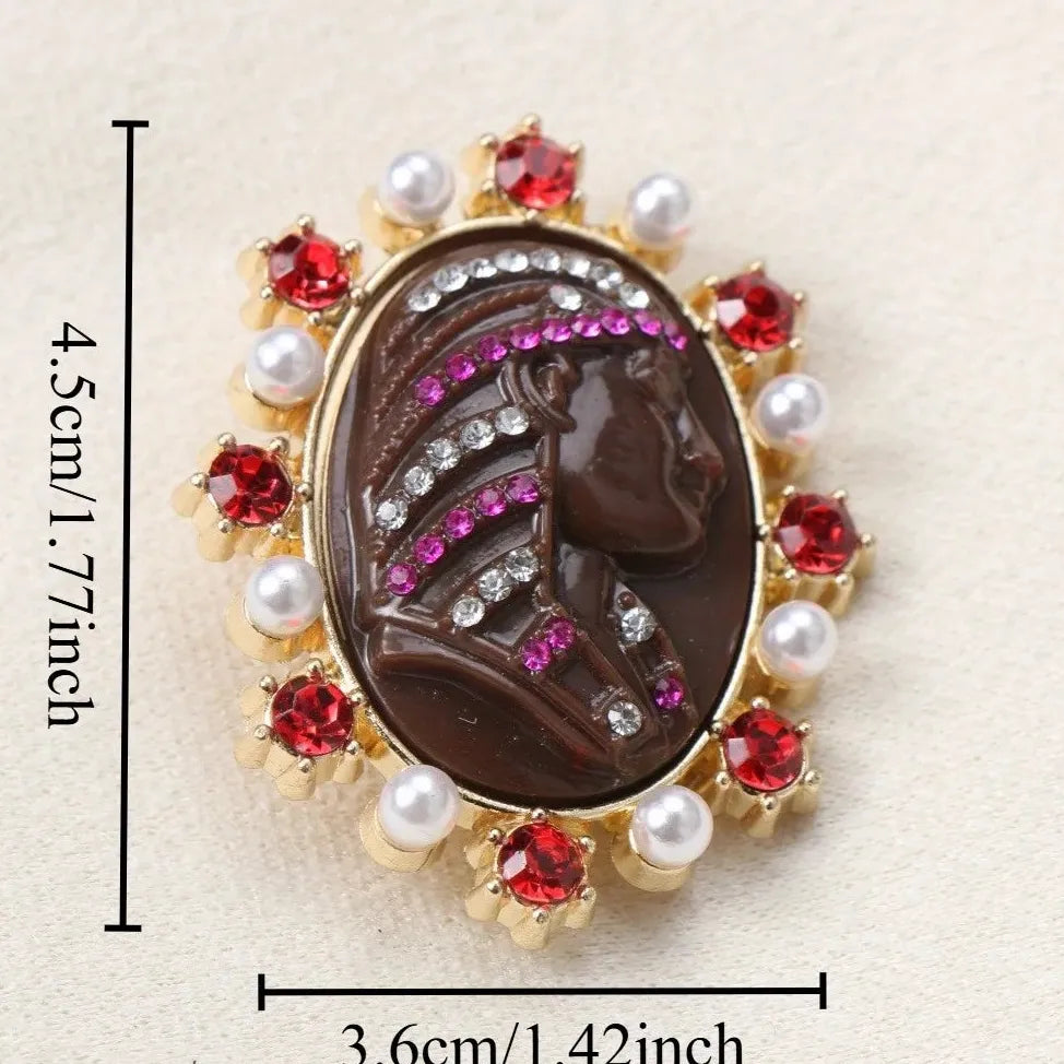Luxury Indian Prince Flower Brooch Pin Classic Style Jewelry Gift