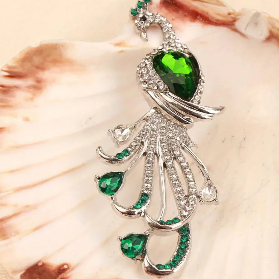 Luxury Peacock Phoenix Classic Brooch Pin for Women Gift