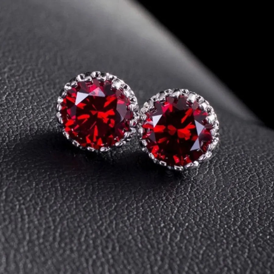 Gorgeous Zircon Stud Earrings for Women Wedding Engagement Dance Party Lead-Tin Alloy