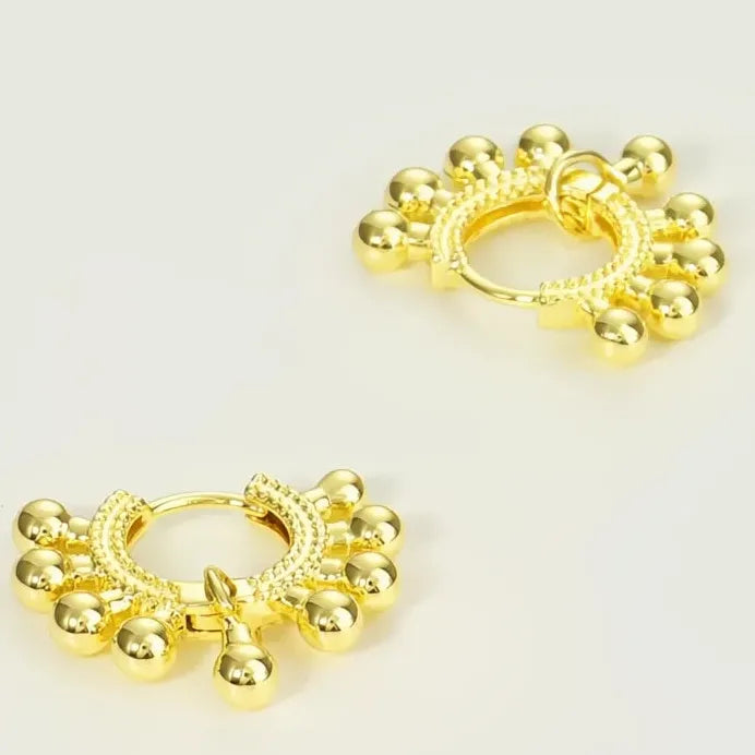 Modern Gold Color Metal Geometric Drop Earrings for Women Statement Jewelry