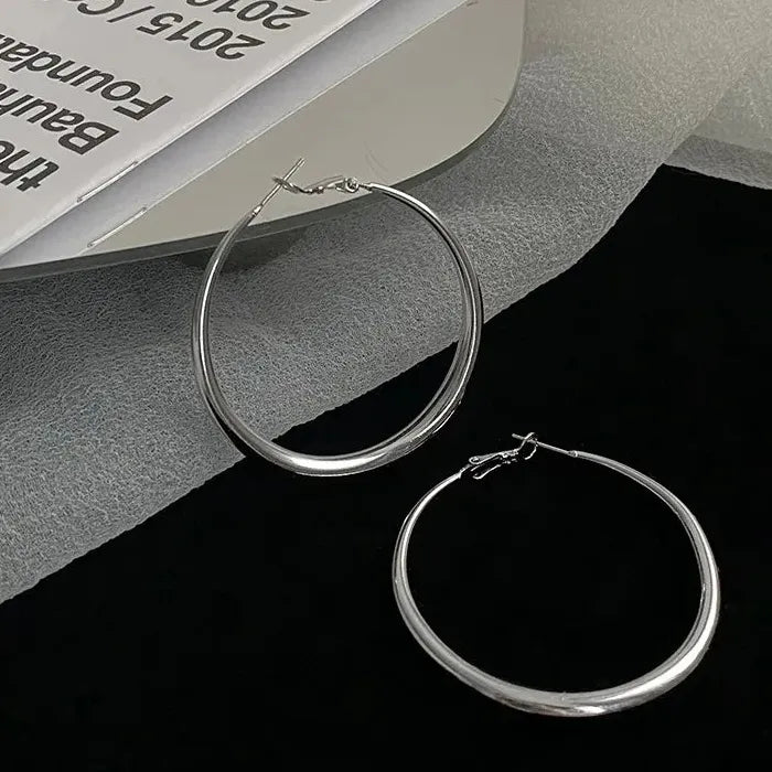 Women's Stainless Steel Geometric Drop Earrings Korean Y2K Luxury Jewelry