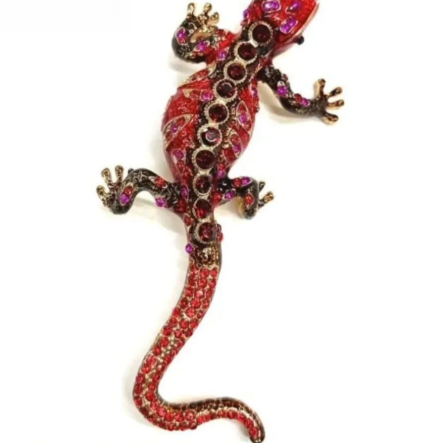 Classic Luxury Lizard Brooch Pin for Men & Women Gift Accessory