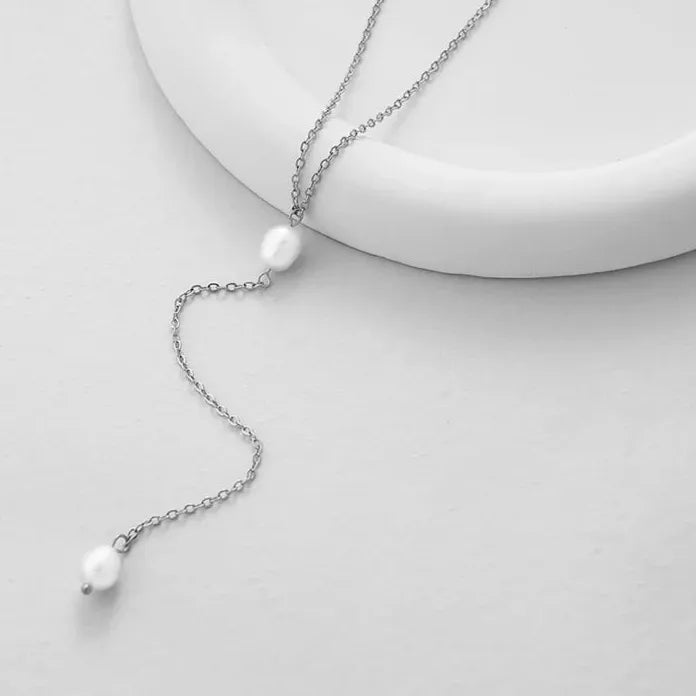 2025 Imitation Pearl Long Tassel Pendant Necklace for Women Gift Chain