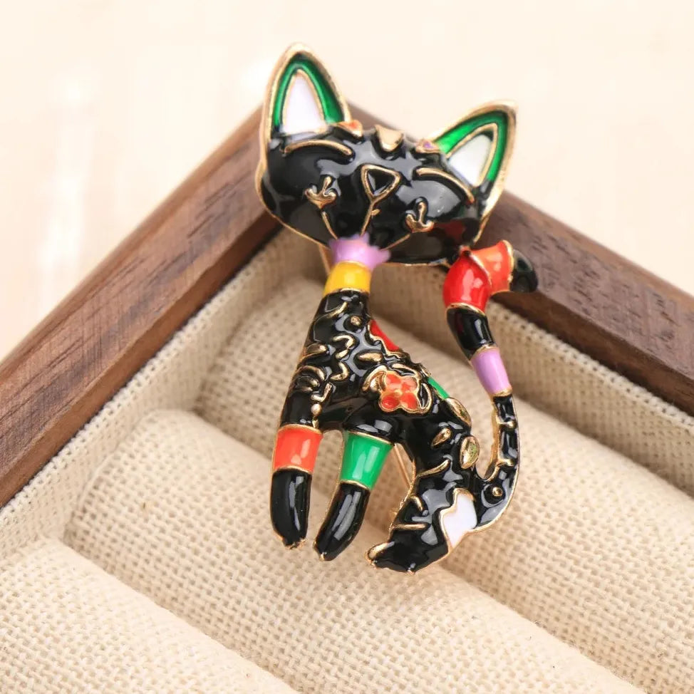 Classic Cat Brooch for Men & Women Wedding Gift Elegant Accessory